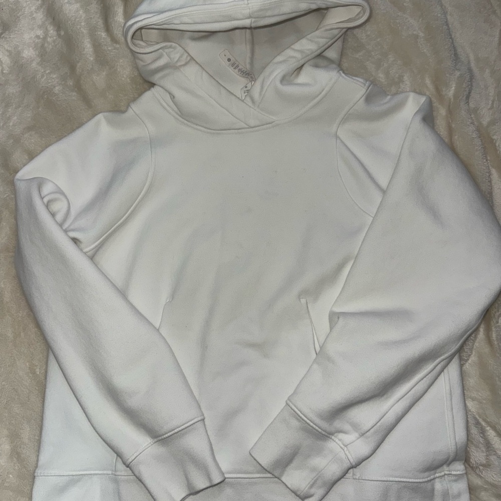 lululemon athletica White Hoodie Sweater